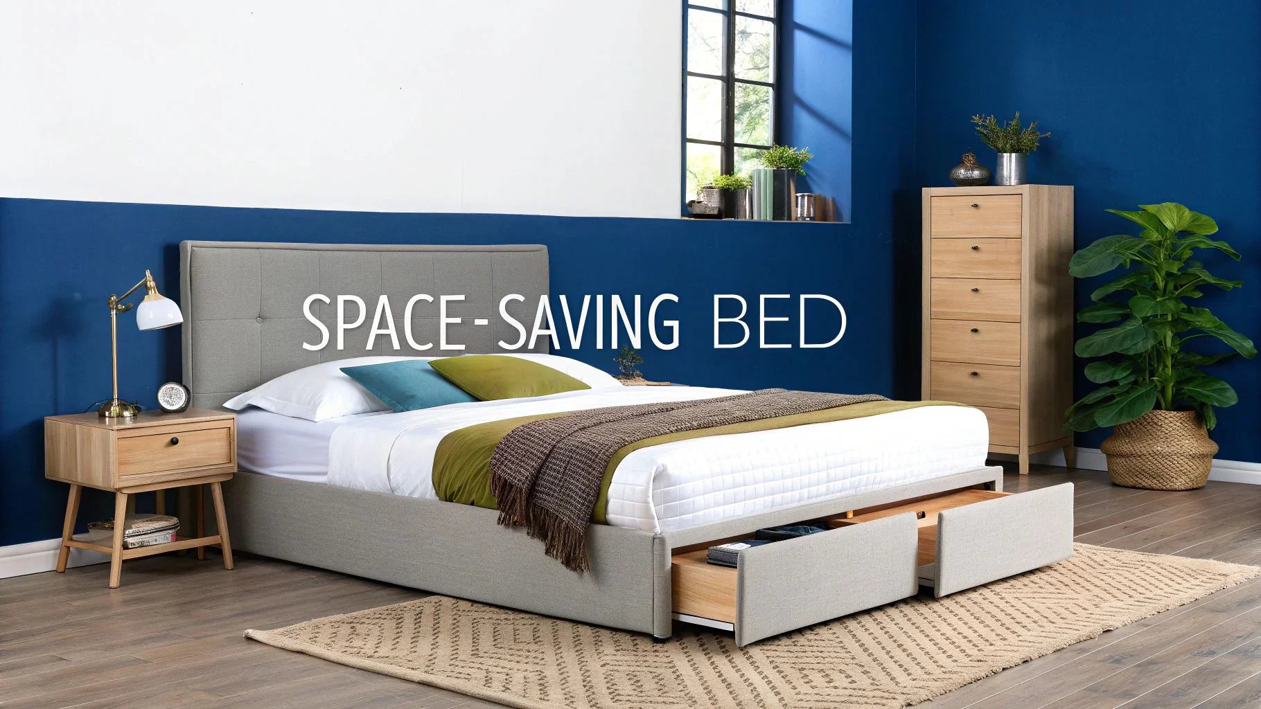 Top Double Bed Frame with Drawers | Space-Saving & Stylish - DLB Furniture