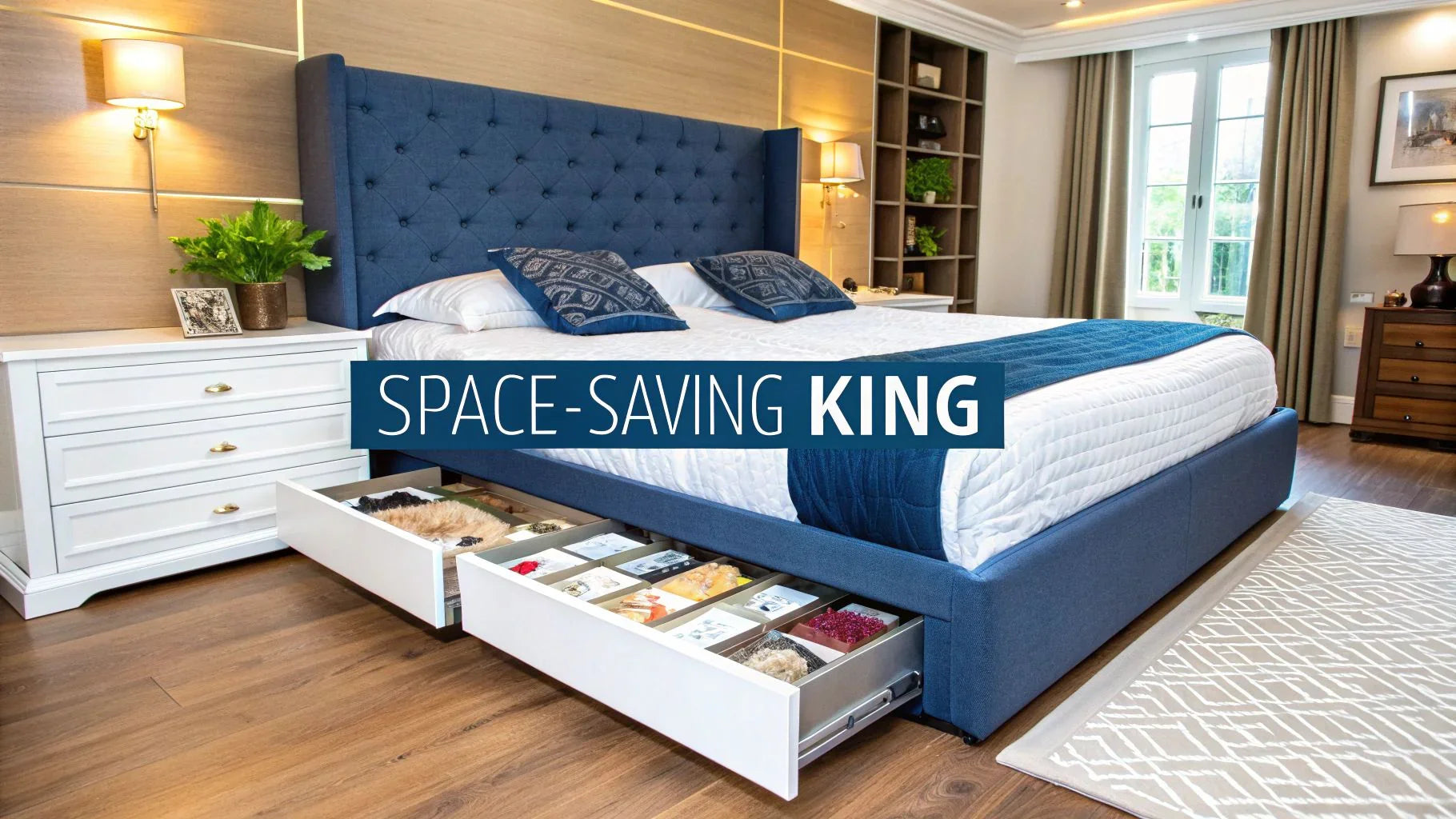 King Bed with Storage Your Ultimate Space-Saving Guide - DLB Furniture
