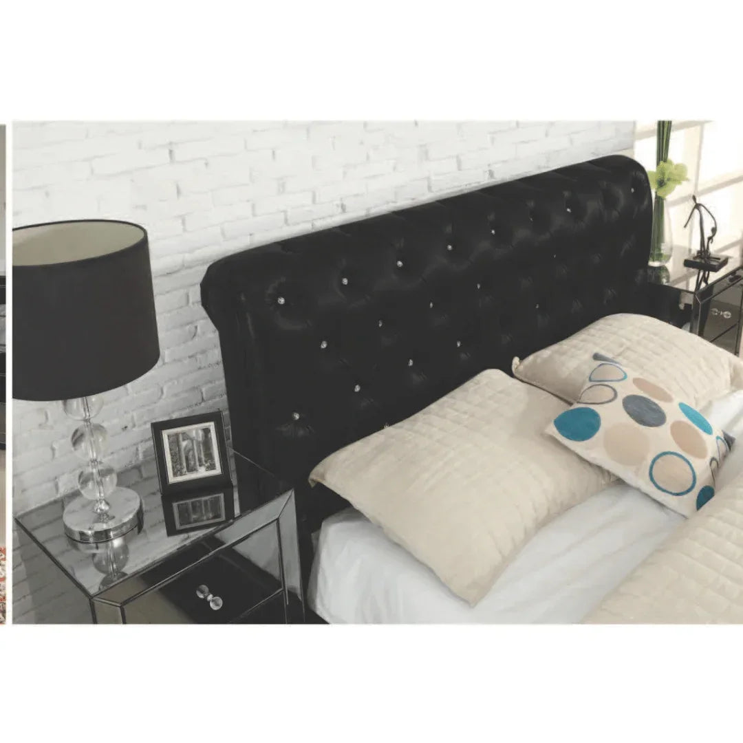 Callisto Leather King Bed Frame - DLB Furniture