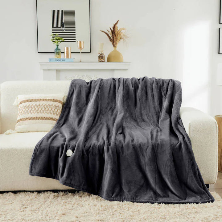 Large Electric Throw Blanket Flannel Fleece 180 x 130 cm - DLB Furniture