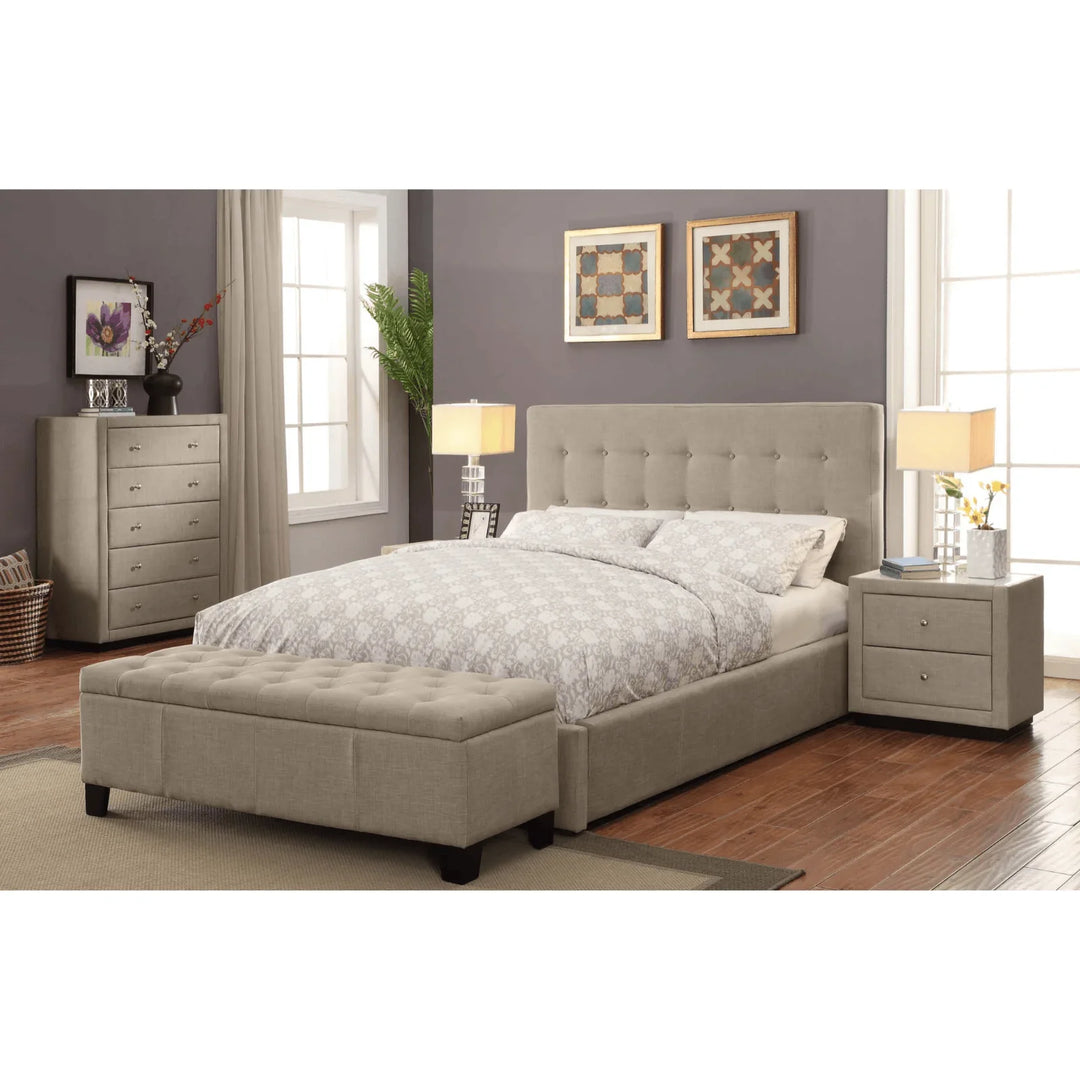 Pria Fabric Double Bed Frame - DLB Furniture