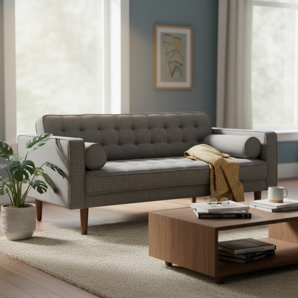 Sofia 3 Seater Sofa Bed - Dark Grey