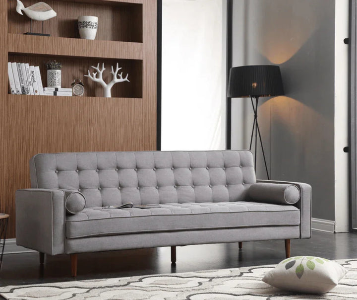 Grey Sofia 3 Seater Sofa Bed - DLB Furniture