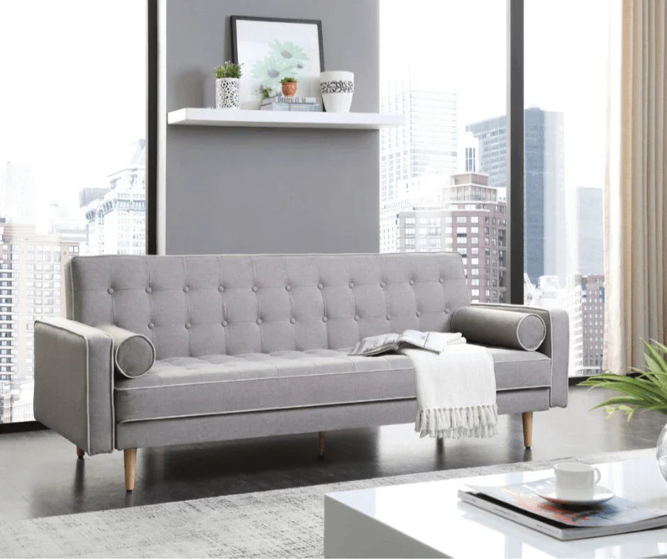 Grey Sofia 3 Seater Sofa Bed - DLB Furniture