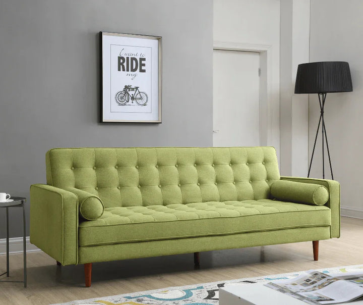 Green Sofia 3 Seater Sofa Bed - DLB Furniture
