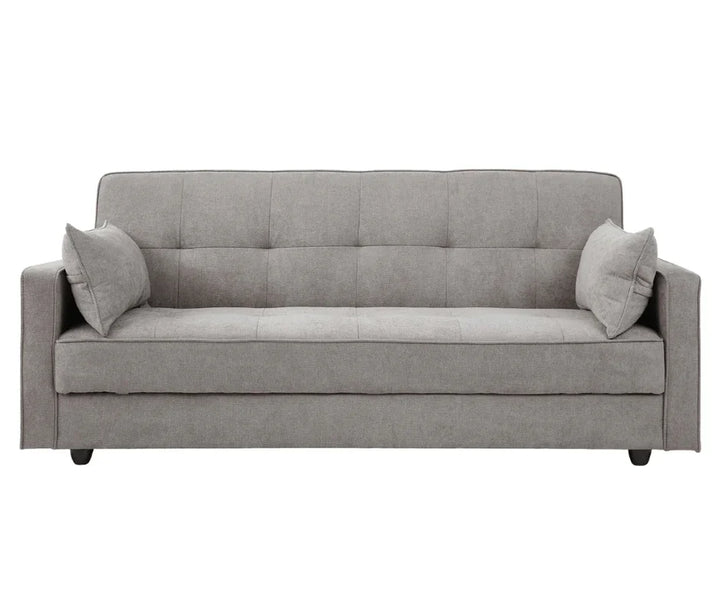 Junny 3-Seater Sofa Bed with Middle Storage – Grey - DLB Furniture
