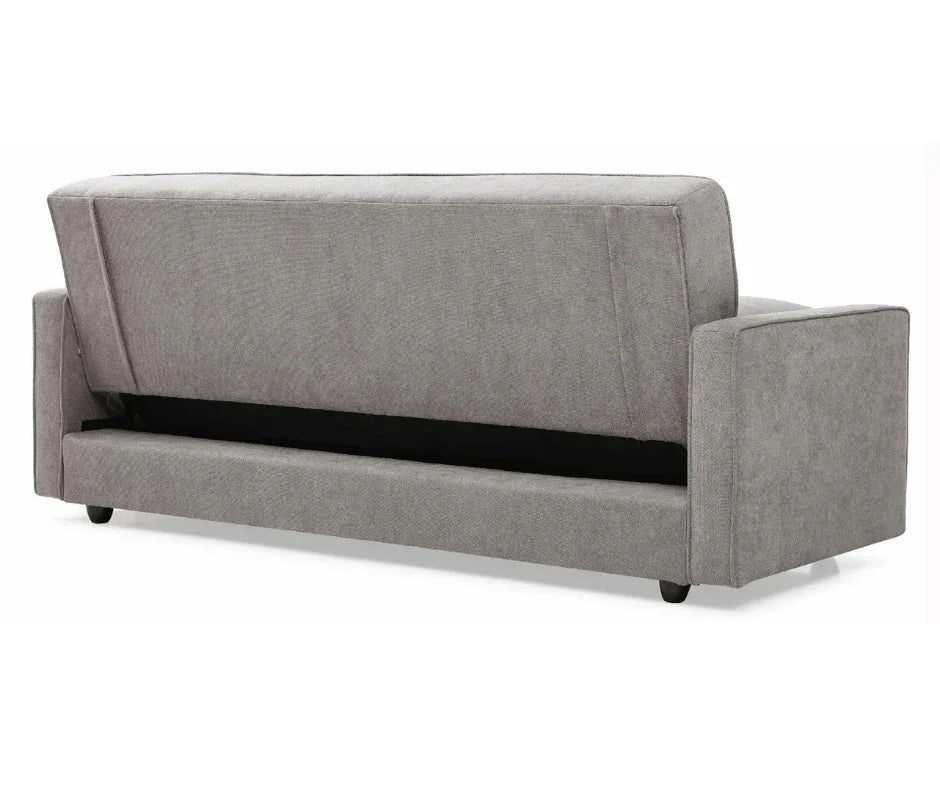 Junny 3-Seater Sofa Bed with Middle Storage – Grey - DLB Furniture