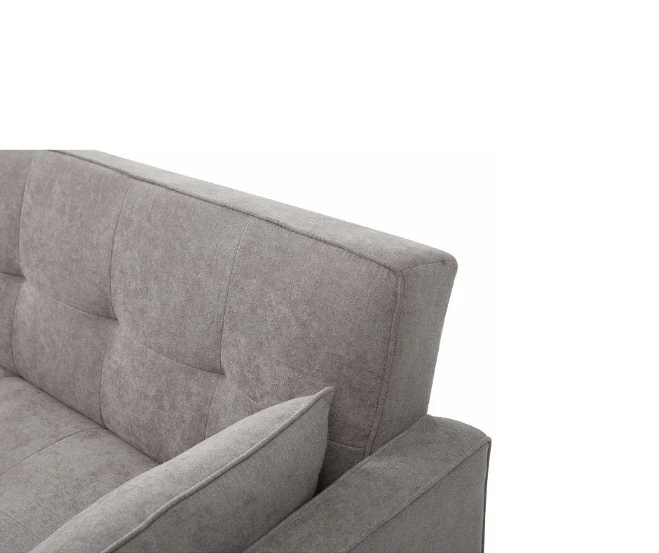 Junny 3-Seater Sofa Bed with Middle Storage – Grey - DLB Furniture