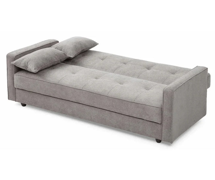 Junny 3-Seater Sofa Bed with Middle Storage – Grey - DLB Furniture