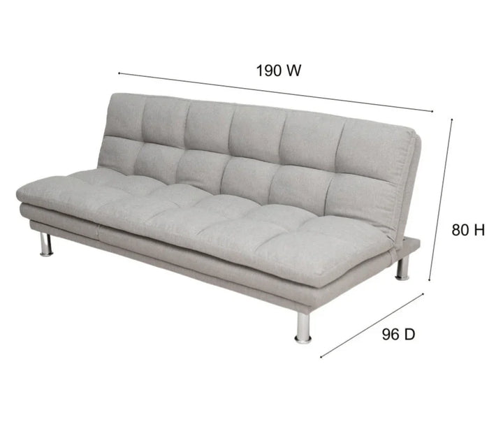 Felicity 3 seater Sofa Bed - Light Grey - DLB Furniture