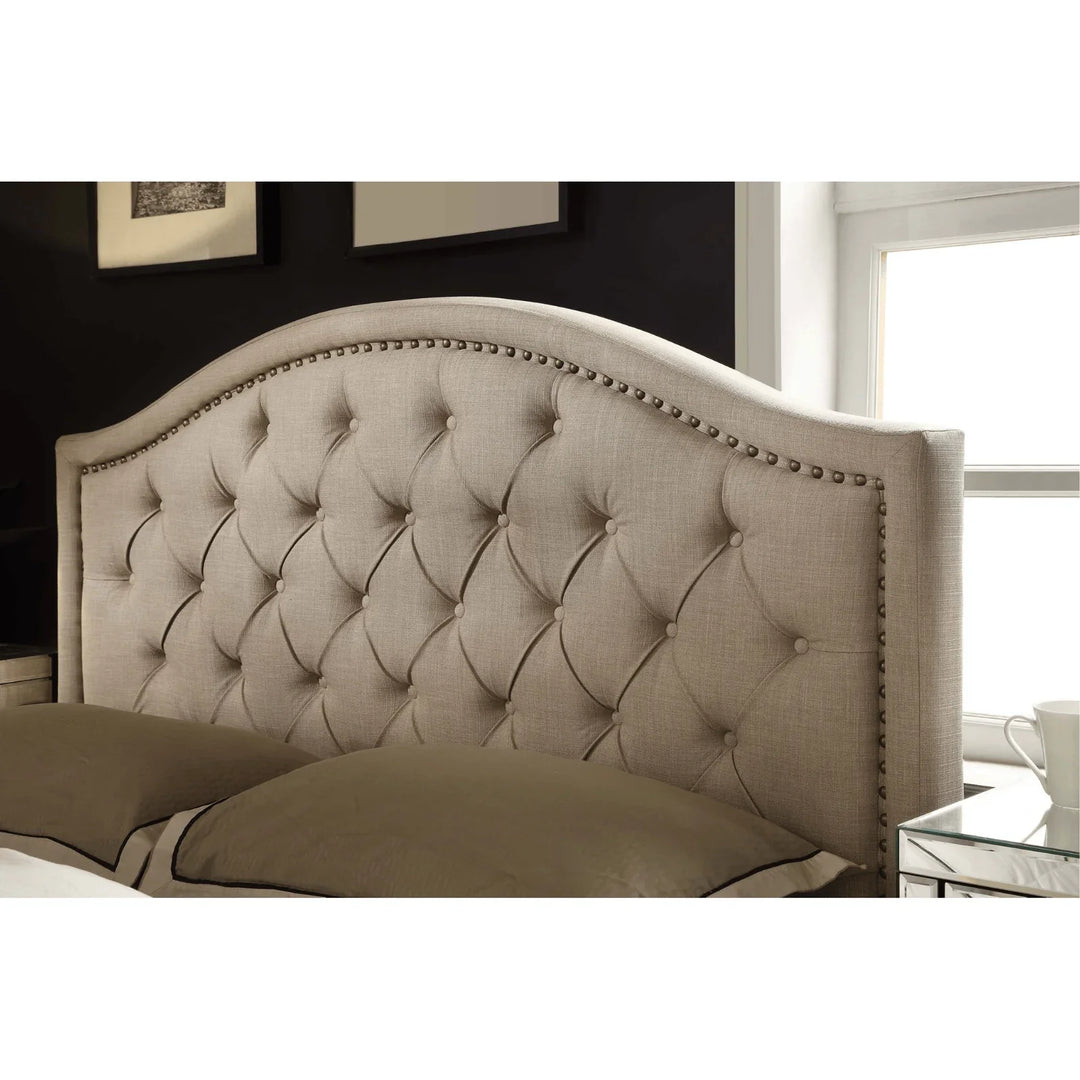 Windsor Fabric Queen Bed Frame - DLB Furniture