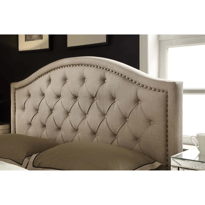 Windsor Fabric Queen Bed Frame - DLB Furniture