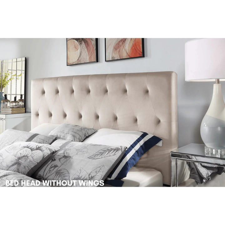 Merida Double Velvet Bed - DLB Furniture