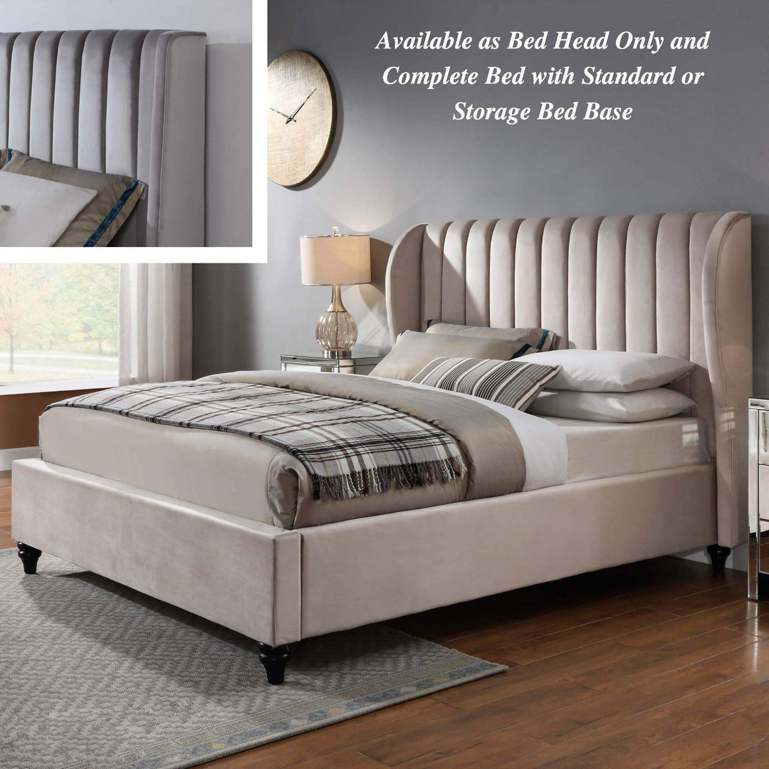 Belair Velvet Queen Bed Frame - DLB Furniture
