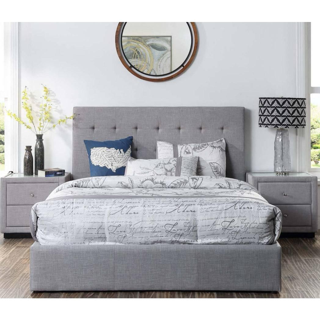 Brooklyn Fabric King Bed Frame - DLB Furniture