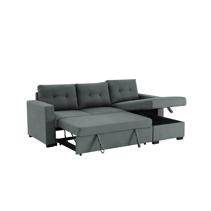 Drake Budget Sofa Bed With Storage Dark Grey