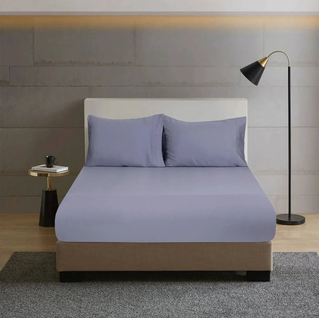 TENCEL™ 100% Lyocell Fibre Fitted Sheet Grey Queen - DLB Furniture