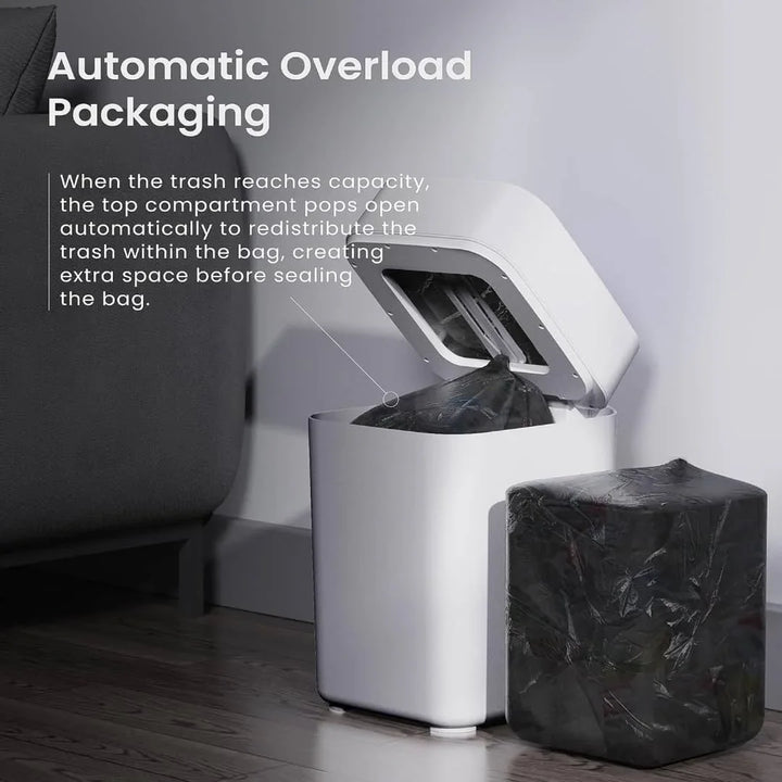 Automatic Smart Trash Can with Sensor for Self-Packaging and Bag Changing - DLB Furniture