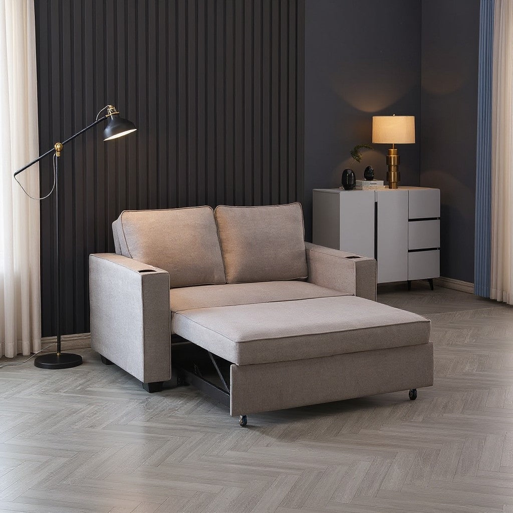 Miles 2 seater Sofa bed - Beige