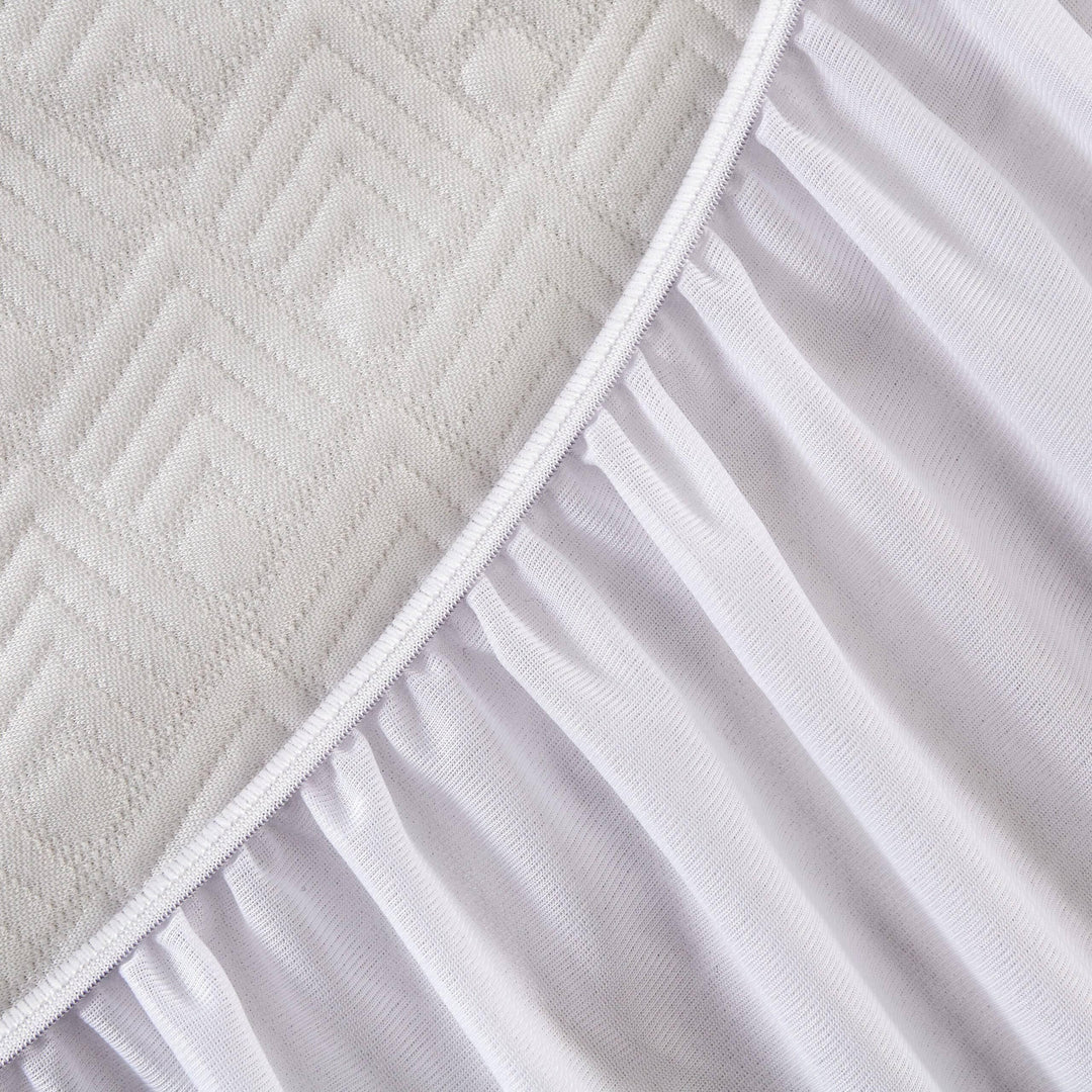 King Waterproof Mattress Protector in White Tencel Fabric - DLB Furniture