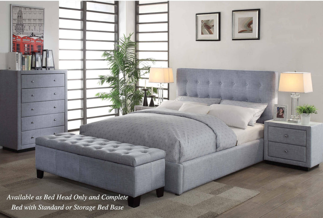 Pria Fabric King Single Bed Frame - DLB Furniture
