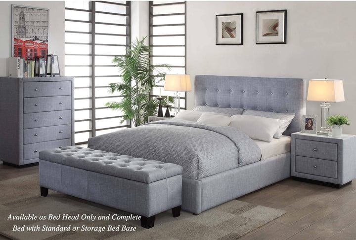 Pria Fabric King Single Bed Frame - DLB Furniture