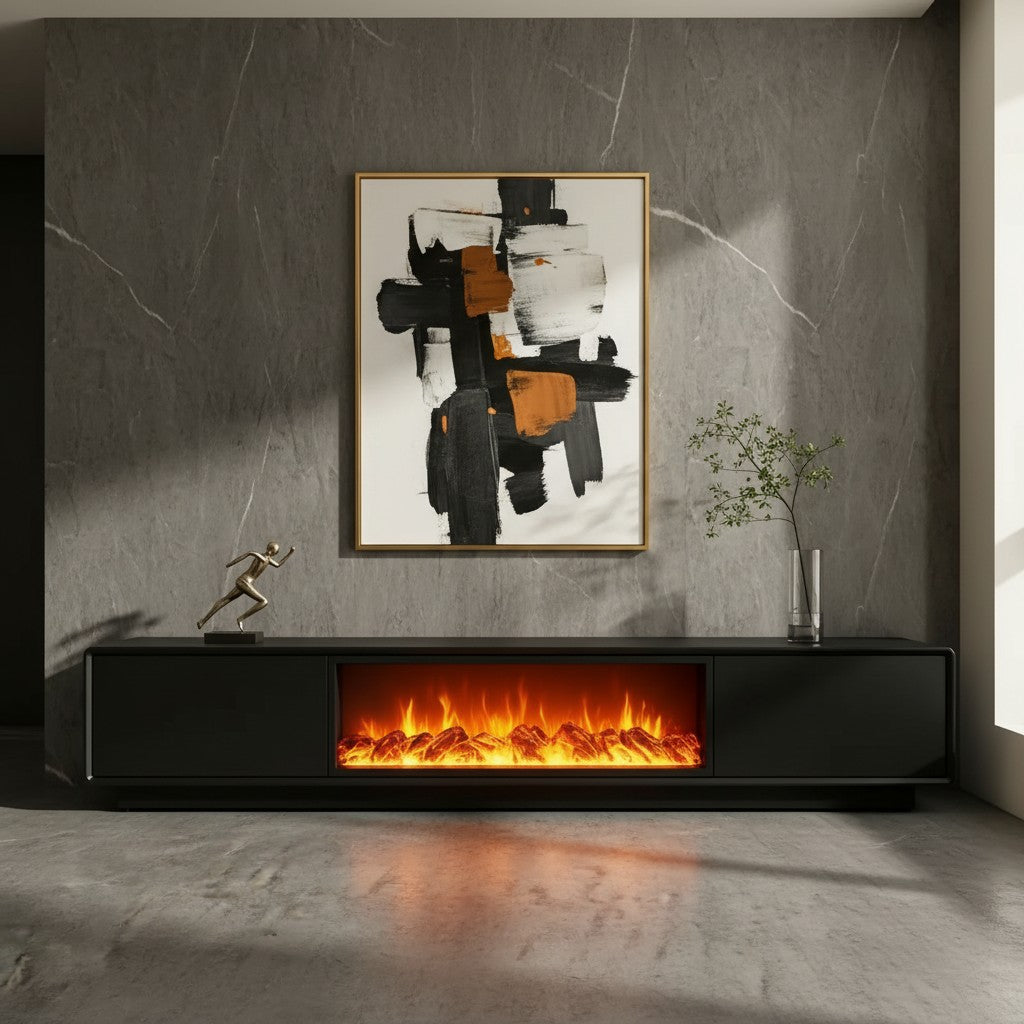 Ember Electric Fireplace TV Unit