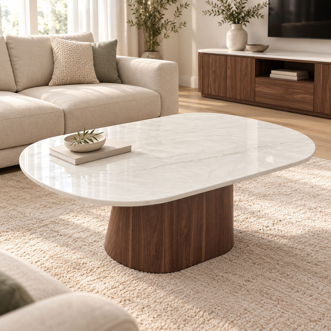 Como Walnut TV Unit & Coffee Table Set
