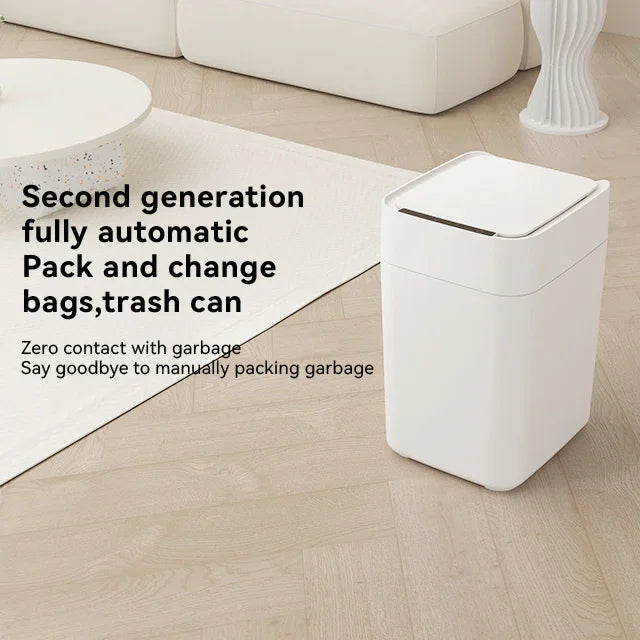 Automatic Smart Trash Can with Sensor for Self-Packaging and Bag Changing - DLB Furniture