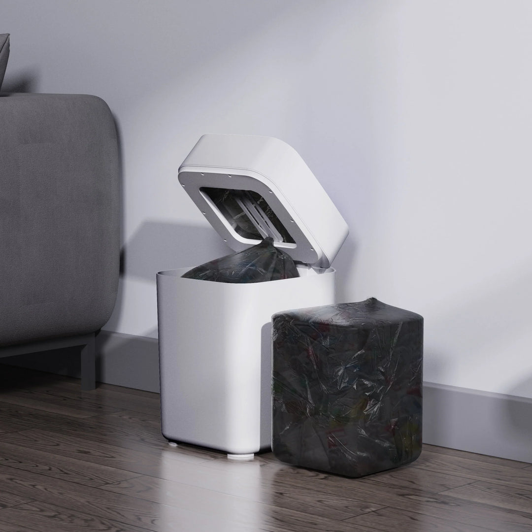 Automatic Smart Trash Can with Sensor for Self-Packaging and Bag Changing - DLB Furniture