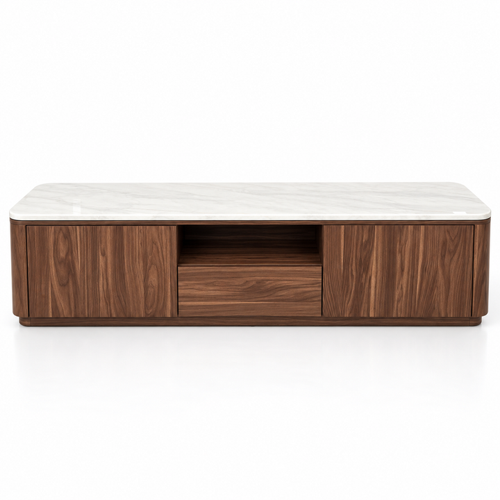 Como Walnut TV Unit & Coffee Table Set
