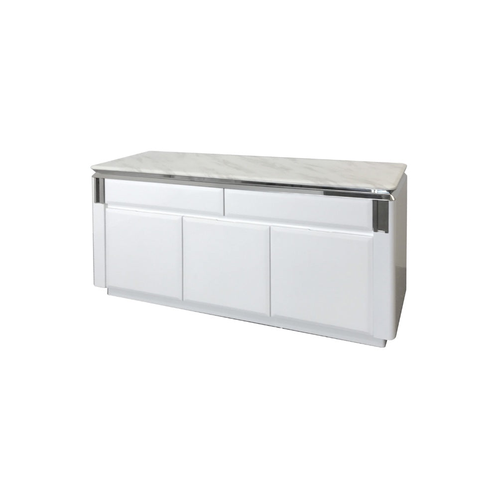 Monaco White Marble Top Buffet