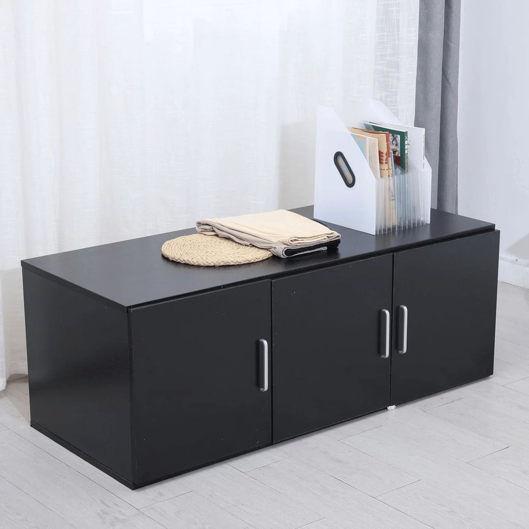 Beli Black Wardrobe Topper Cabinets - DLB Furniture