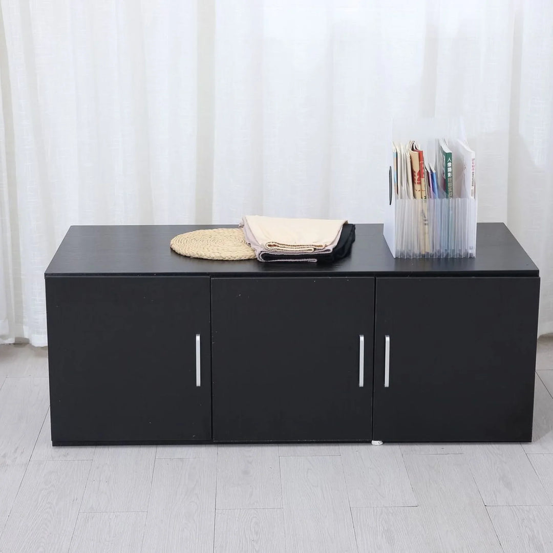 Beli Black Wardrobe Topper Cabinets - DLB Furniture