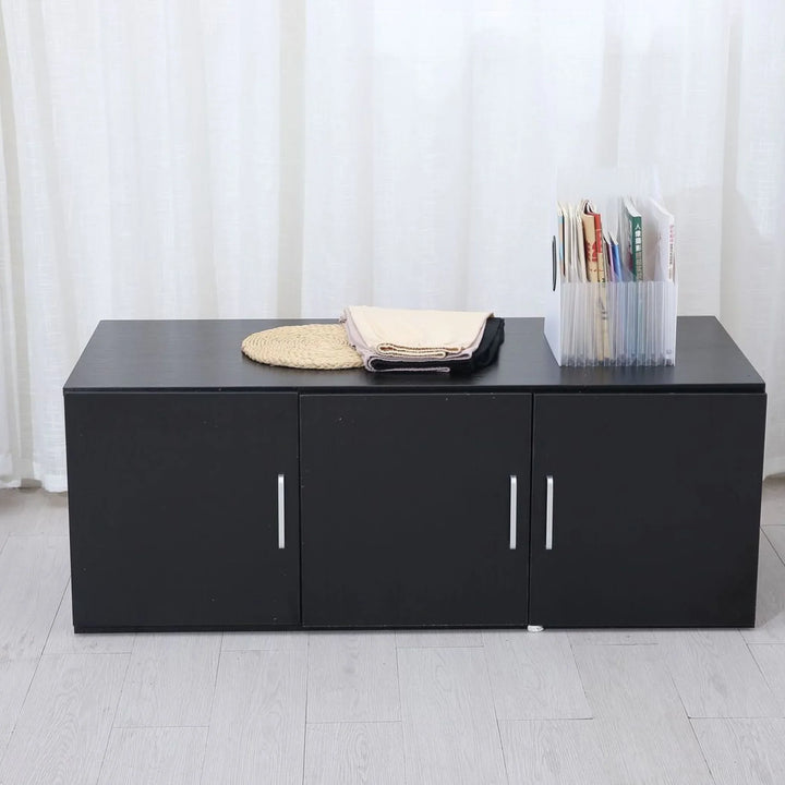 Beli Black Wardrobe Topper Cabinets - DLB Furniture