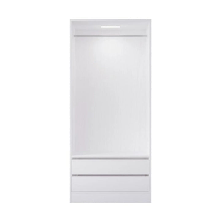 Botany White Hanging Wardrobe With Drawers 800 - DLB Furniture