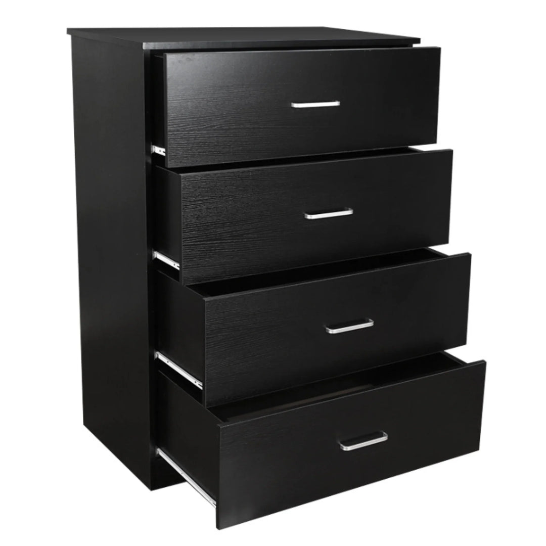 Beli 4 Drawer Chest - Black - DLB Furniture