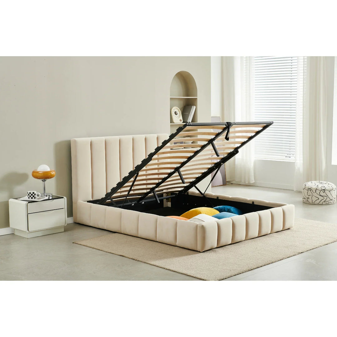 Pokhara Gas Lift Bed Frame Double - DLB Furniture