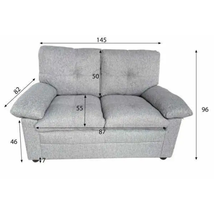 Bronte 2 seat Sofa – Dark Grey