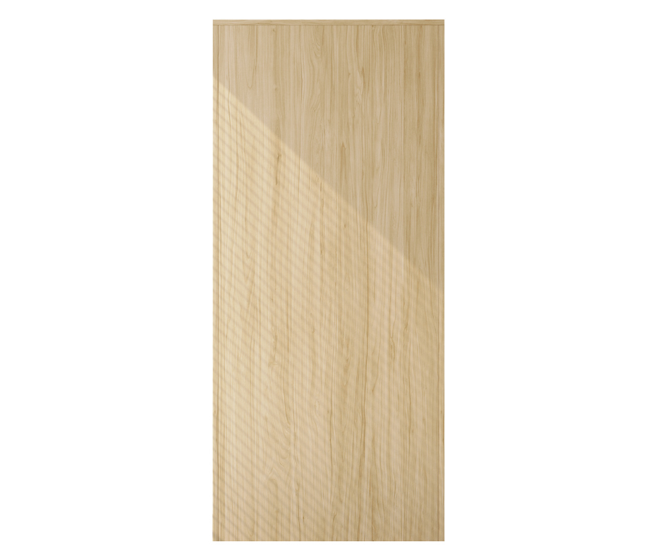 Light wood cabinet door panel with vertical natural grain pattern, home furniture component