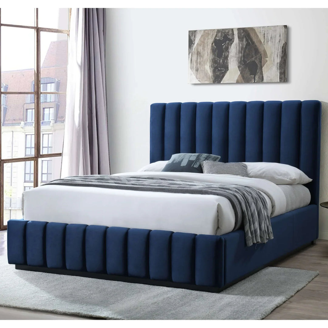 Elsa Velvet Double Bed Frame - DLB Furniture