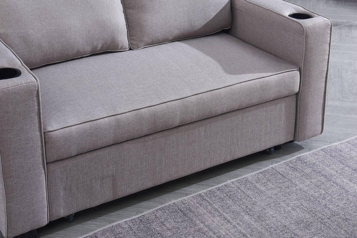 Miles 2 Seater Sofa Bed- Dark Grey - DLB Furniture