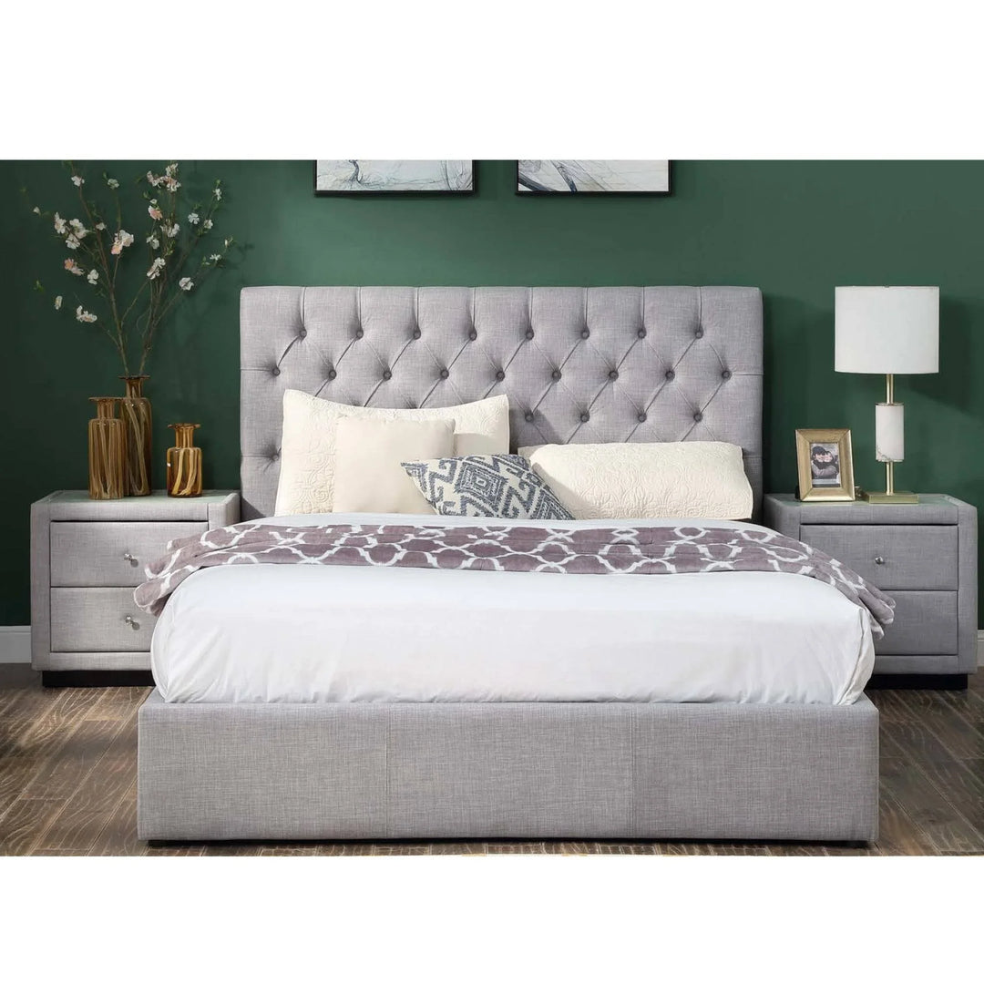 Cameo King Fabric Bed - DLB Furniture
