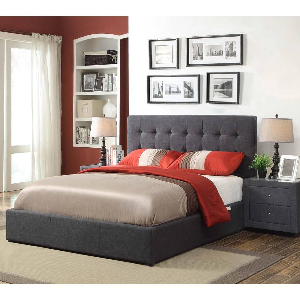 Brooklyn Fabric Double Bed Frame - DLB Furniture