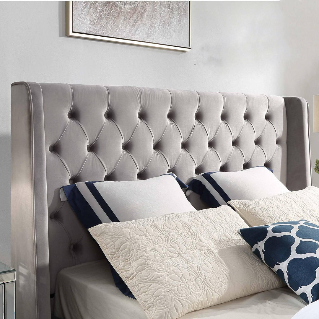 Colima Velvet King Bed Frame - DLB Furniture