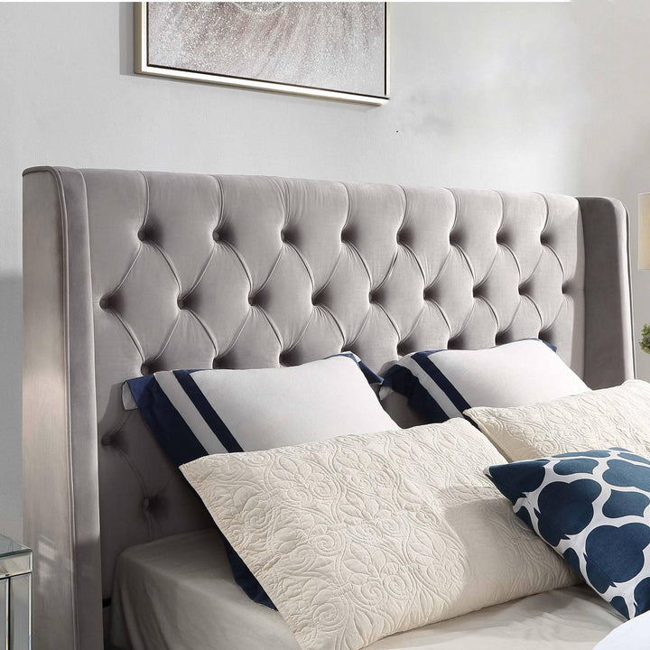 Colima Velvet King Bed Frame - DLB Furniture