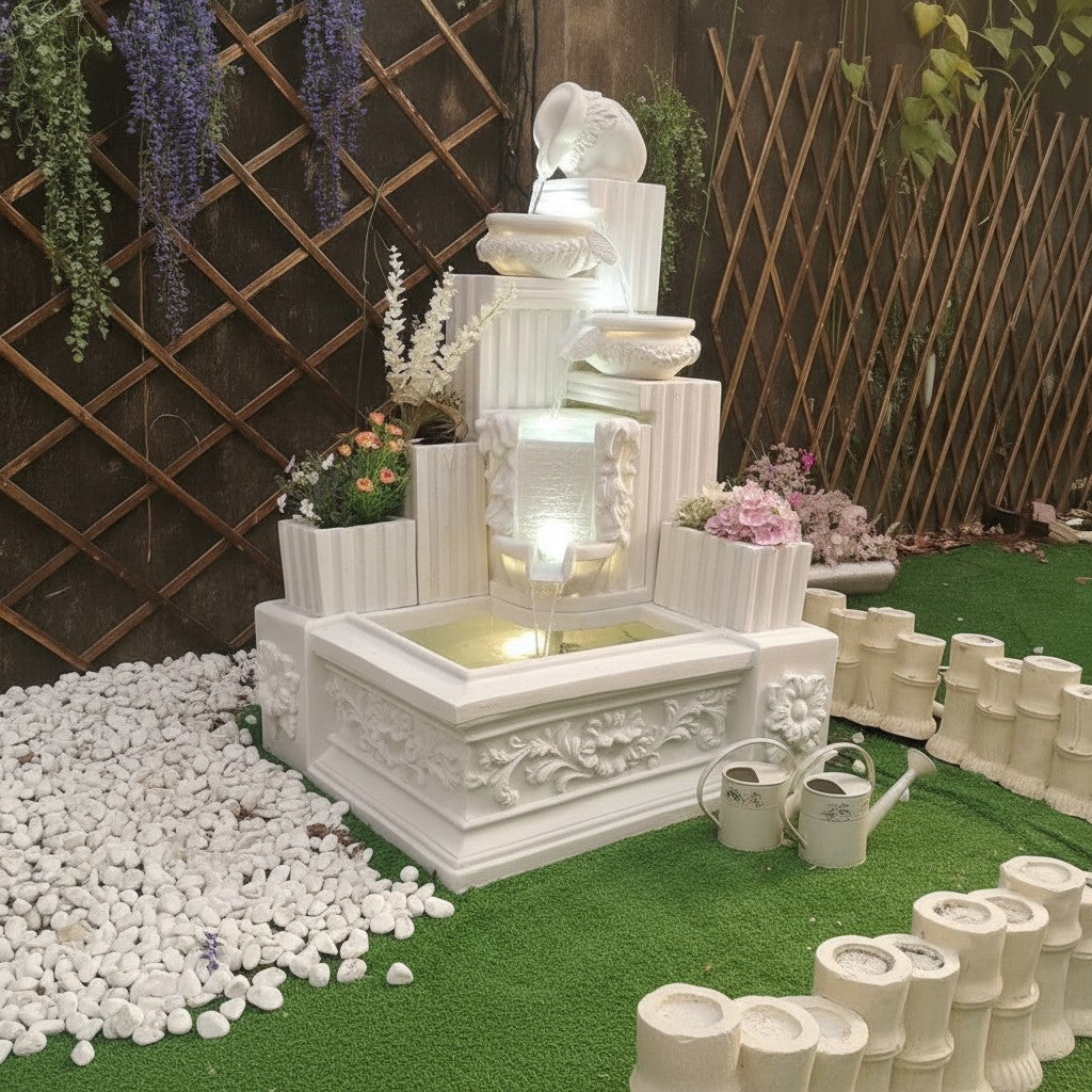 Aurelia Cascading LED Garden Fountain
