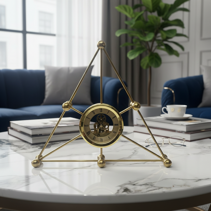 TriNova Triangle Clock (Triangle Table Clock)