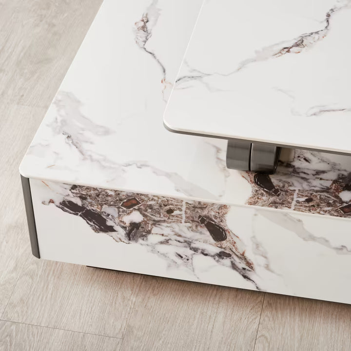 Catalyst Modern Sintered Stone Coffee Table –Black nickle
